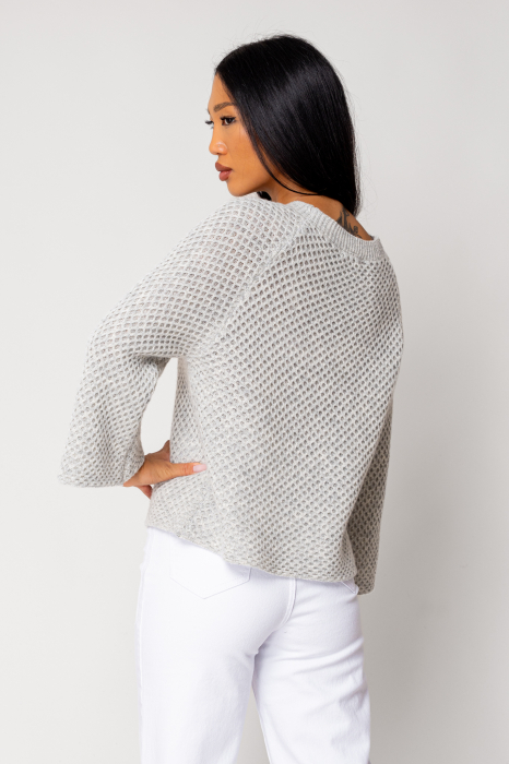 Grey wool and cashmere blend sweater [4]
