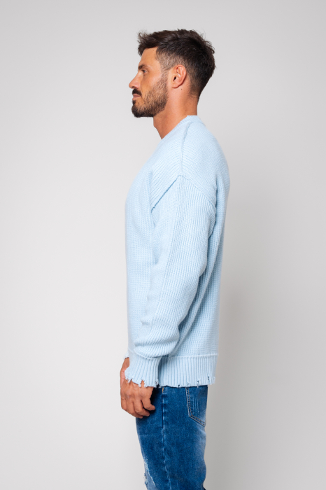 Wool mix sweater, Sky Blue [2]