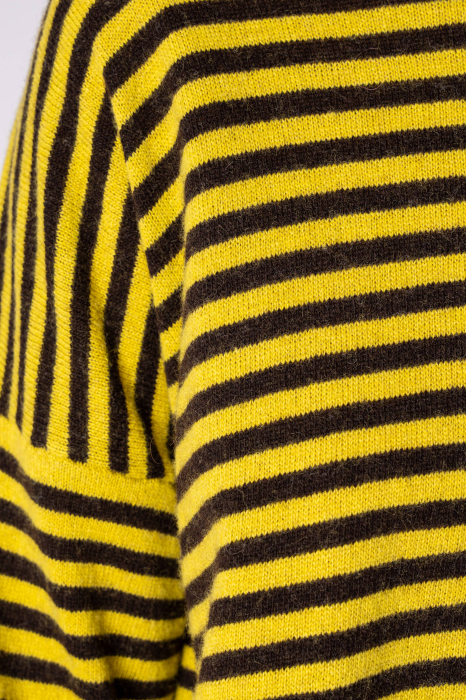 Striped sweater made of wool and cashmere blend Yellow/Brown [3]