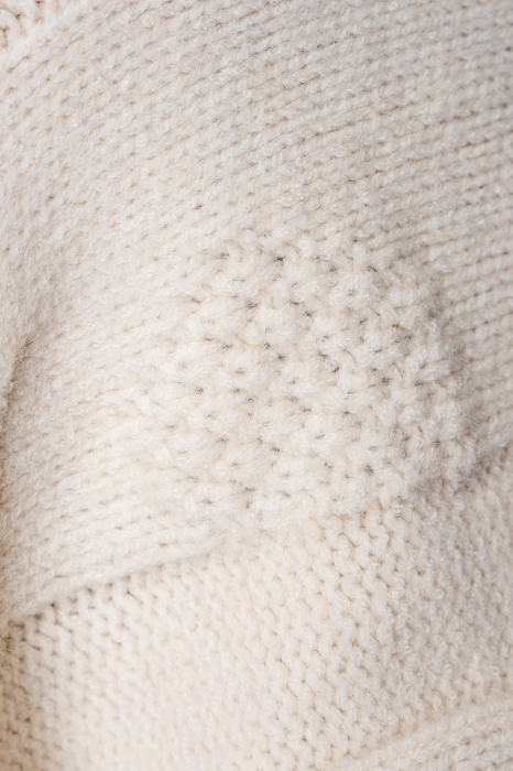 Oversized sweater from wool mix Beige [6]
