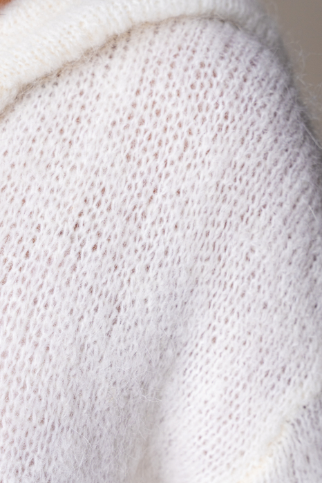 Off White wool and mohair blend jacket sweater [4]