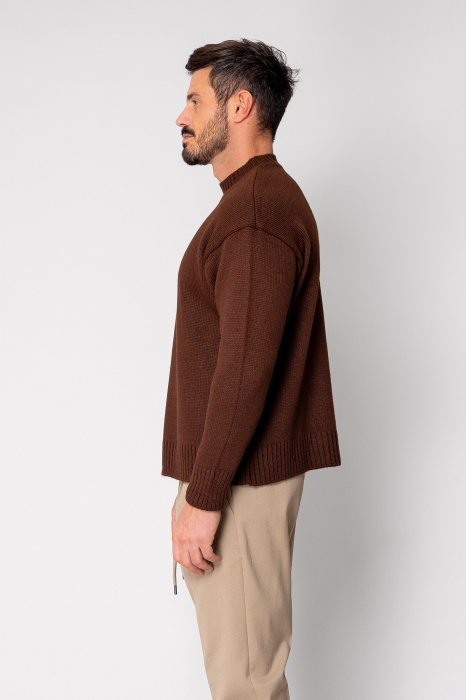 Pulover tricotat Brown [2]