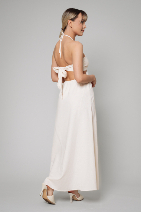 Cream long dress [3]