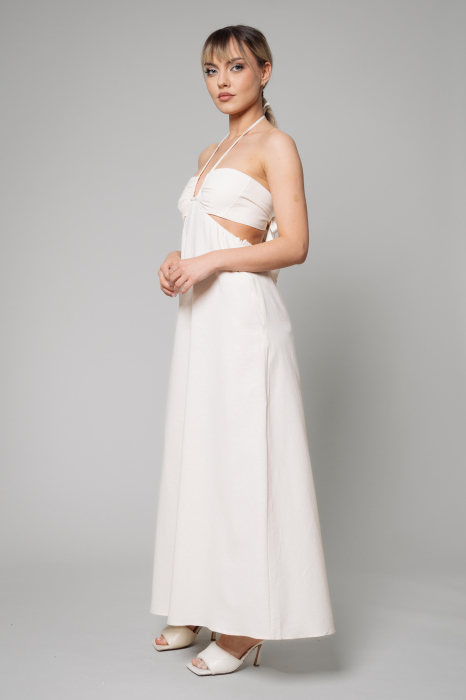 Cream long dress [2]