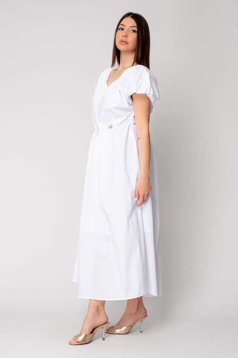 Long dress belt with ornamental details White [3]