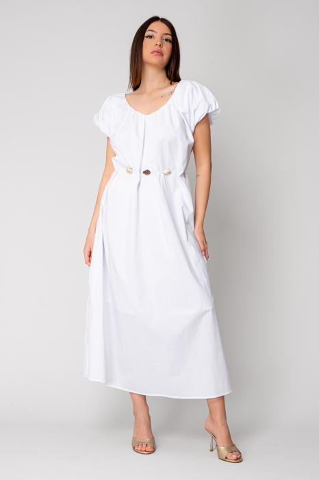 Long dress belt with ornamental details White [2]