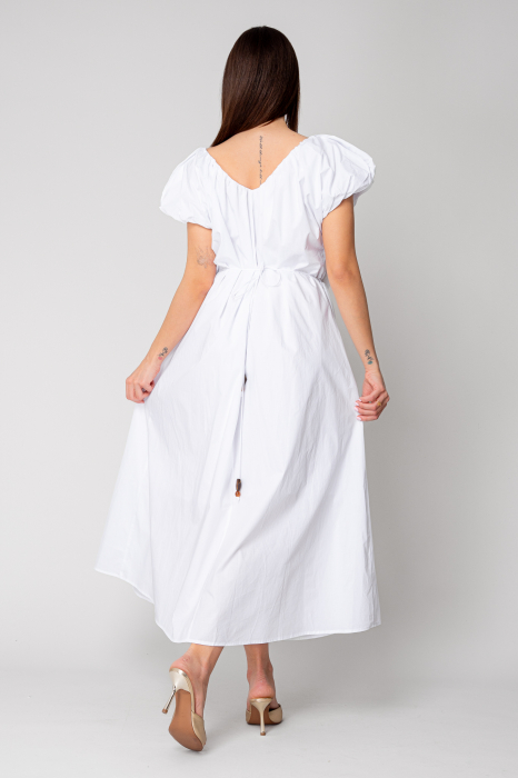 Long dress belt with ornamental details White [4]