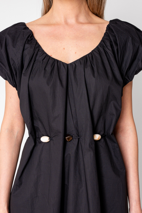 Long dress belt with ornamental details Black [5]