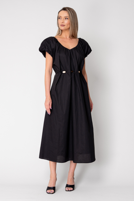 Long dress belt with ornamental details Black [2]