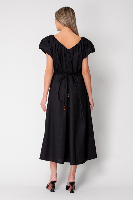 Long dress belt with ornamental details Black [4]