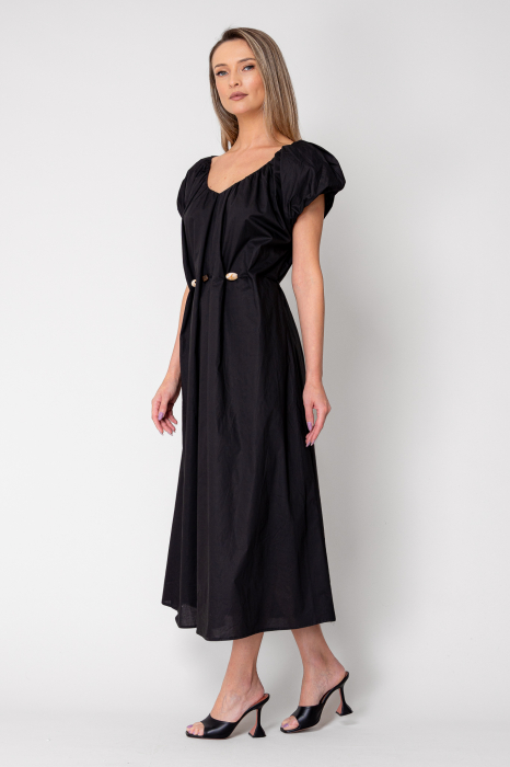 Long dress belt with ornamental details Black [3]
