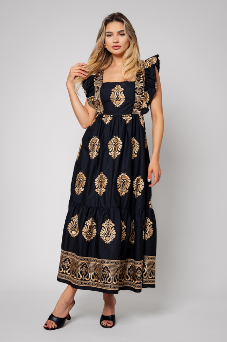 Rochie lunga cu spatele gol Black [2]