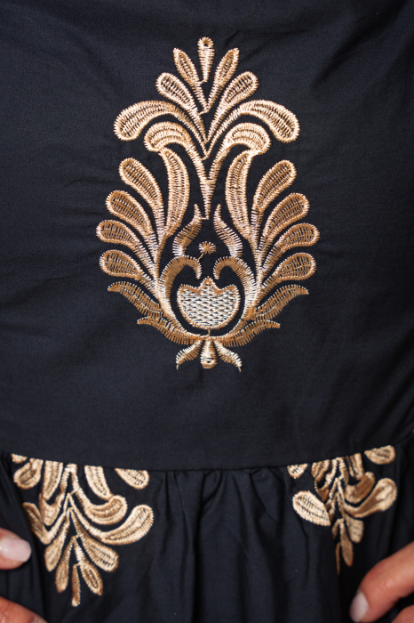 Rochie lunga cu spatele gol Black [4]