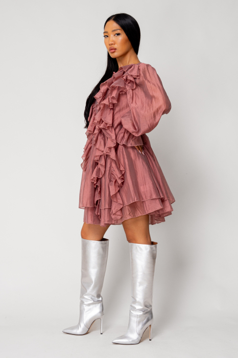 Rose Quartz short ruffled dress [2]