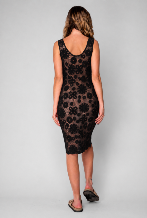 Rochie tricotata de plaja Black [2]