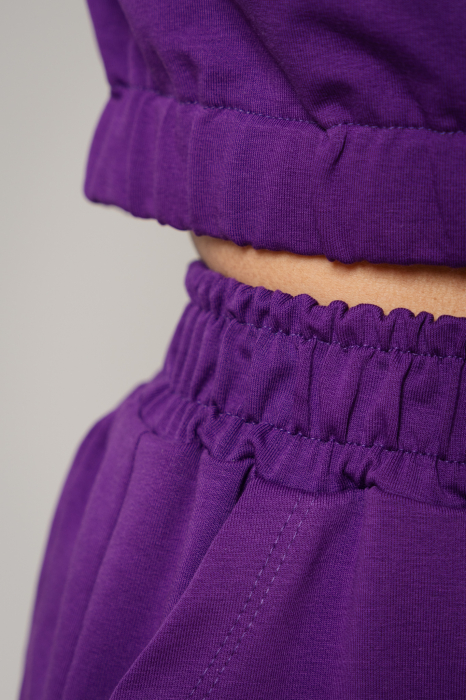 Set Amara T-shirt Oversized and short pants Mauve [5]
