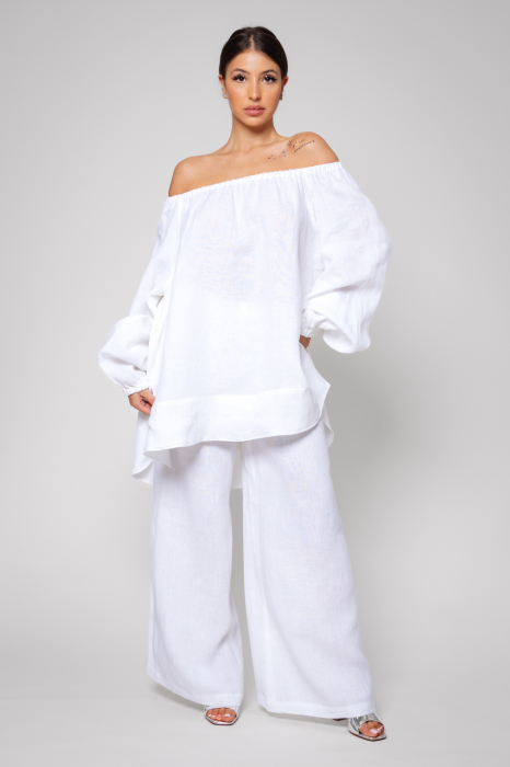 Set Bluza si Pantalon lung din 100% IN White [2]