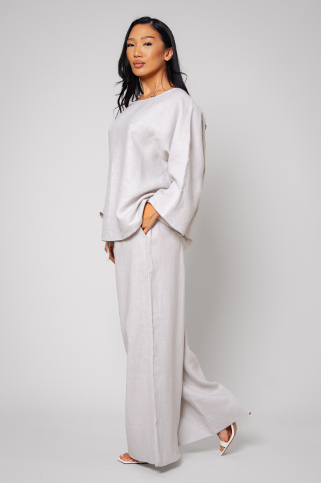 Set Kalie II Bluza si Pantalon lung 100% in Light Grey [2]