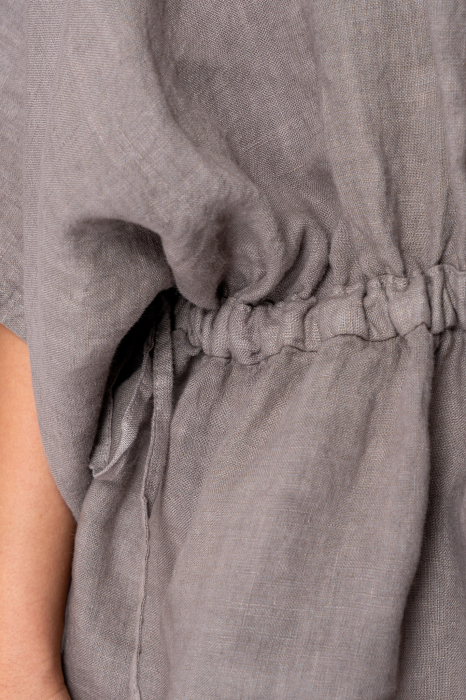 Set Bluza si Pantalon scurt din in Taupe [5]