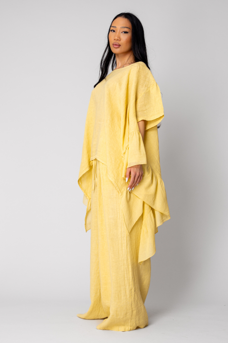 Set Bluza si Pantalon lung din in Yellow Mustard [3]