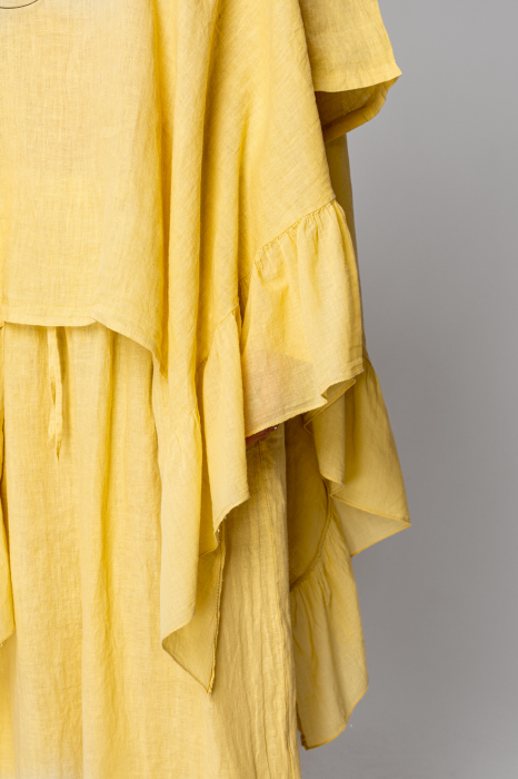 Set Bluza si Pantalon lung din in Yellow Mustard [5]