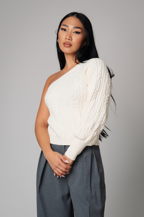 Knitted Blouse Cream [2]