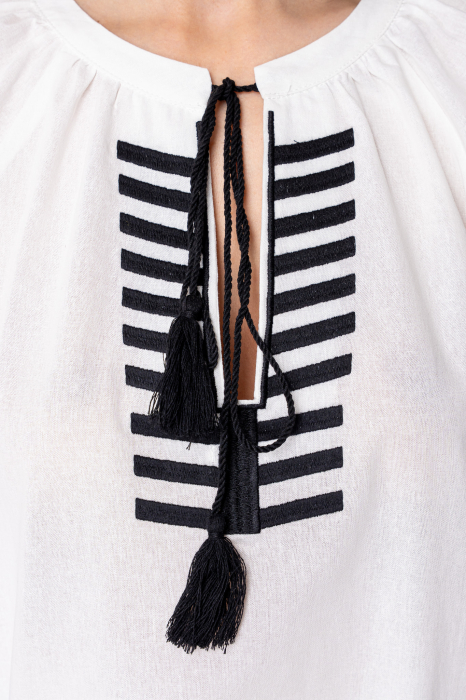 Set Bluza tip ie si Pantalon lung Off White/Black [3]