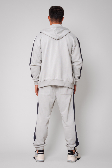 Set Breez Edge hoodie with zipp and pants Overandzed Grey [3]