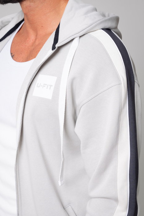 Set Breez Edge hoodie with zipp and pants Overandzed Grey [4]