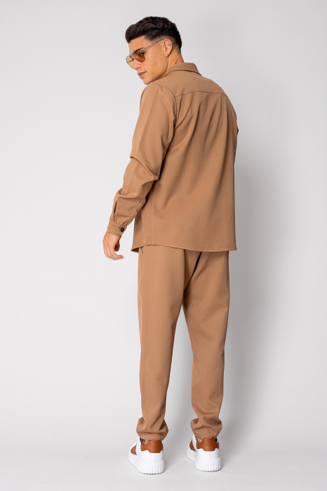 Set Camasa cu buzunare si pantalon lung Beige III [4]