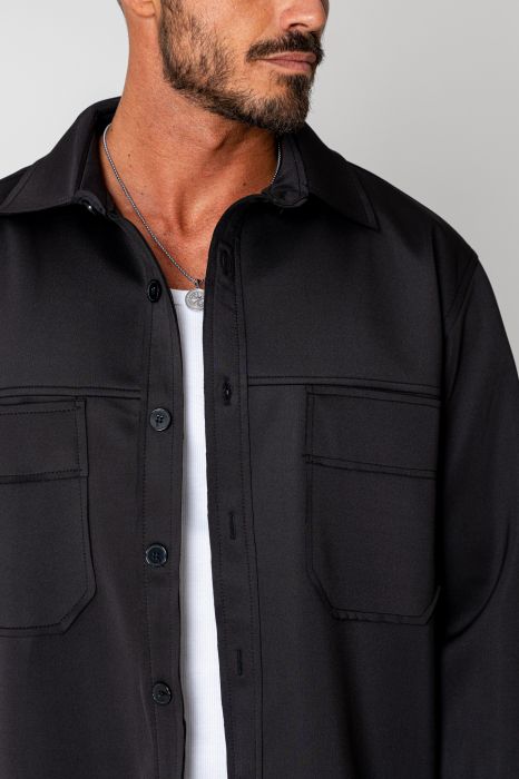 Set Camasa cu buzunare si Pantalon lung Black II [6]