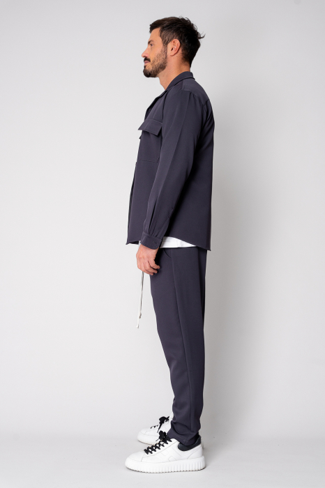 Set Camasa cu buzunare si pantalon lung Grey Anthracite III [3]