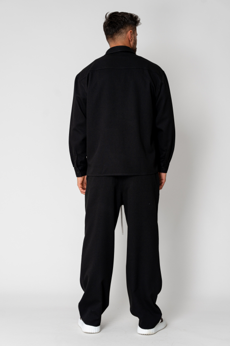 Set Camasa cu capse si pantalon lung Black [4]