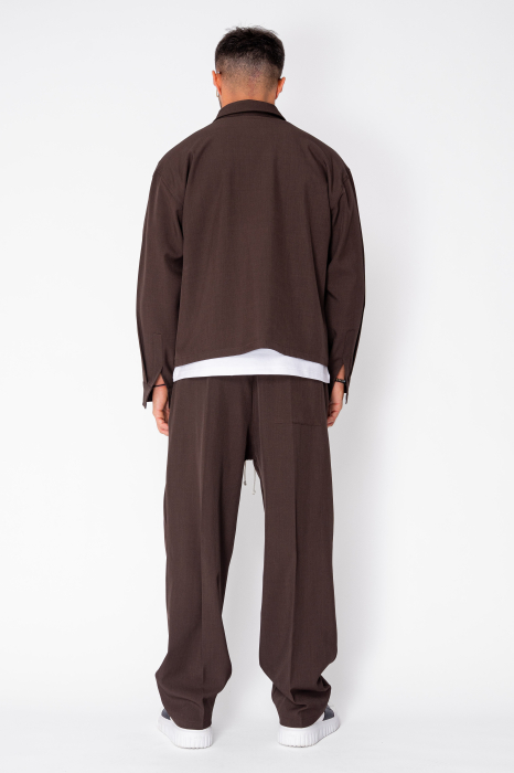 Set Camasa cu nasturi si pantalon lung Brown [4]