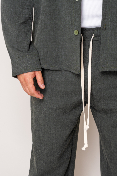 Set Button-down shirt and long pants Grey Anthracite [5]