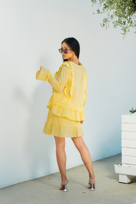 Set Bluza si Fusta 100% bumbac Yellow [6]