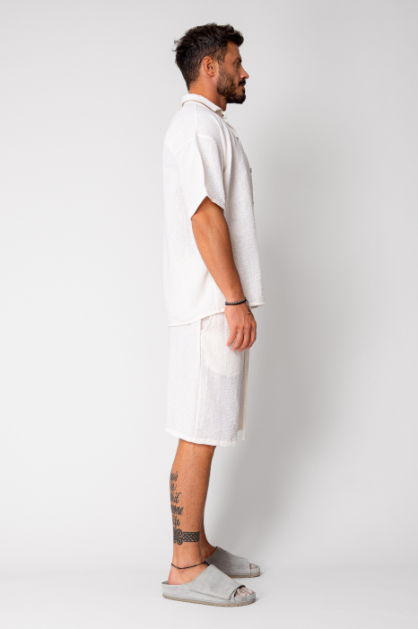 Set Rivolo Short sleeve shirt and short pants Cream [3]