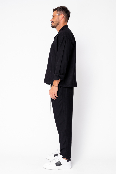 Set Oversized IN Shirt and Long Pants Black [3]
