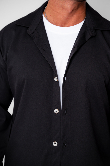 Black Shirt and Long Pants Set [5]