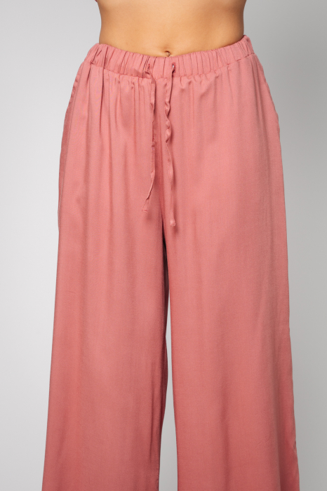 Gabrielle Powder Coral Shirt and Long Pants Set [4]