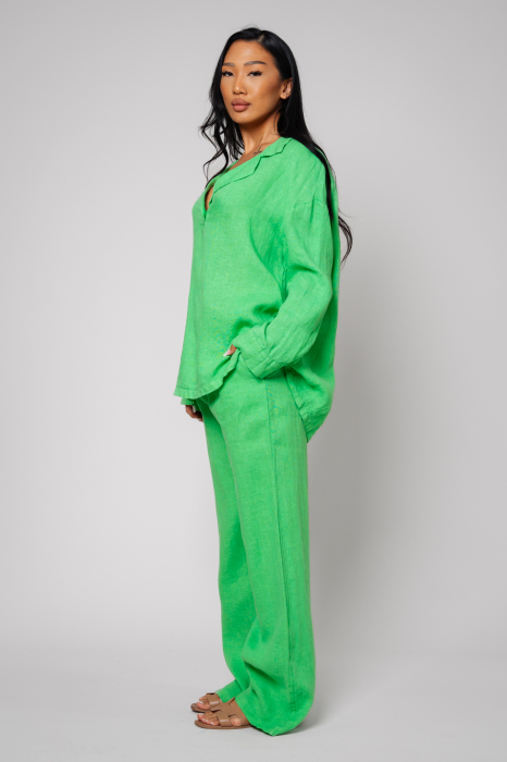 Green Shirt and Long Pants Set [2]
