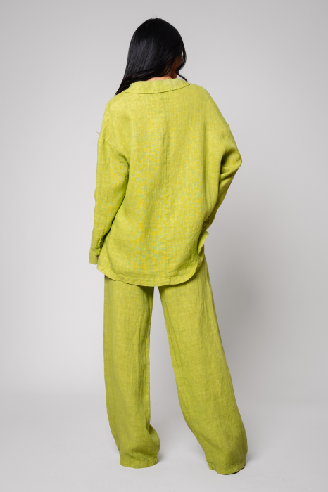 Lime Green Shirt and Long Pants Set [3]
