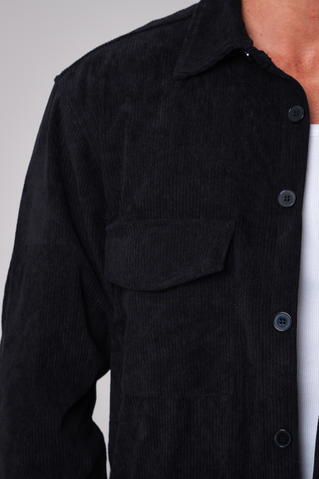 Set Camasa si Pantalon Lung din reiat Black [4]