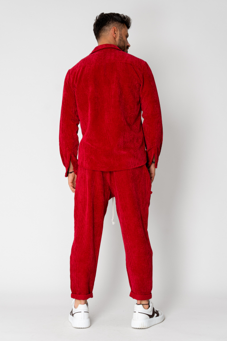 Dark Red shirt and long pants set [3]