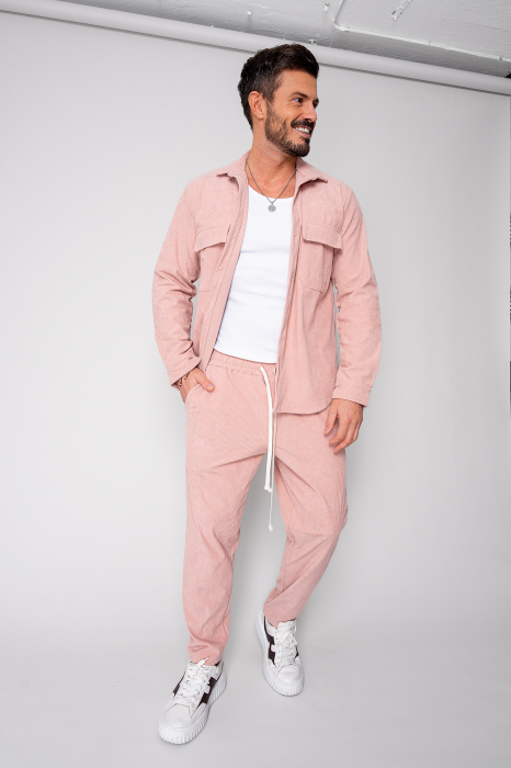 Set Camasa si pantalon lung din reiat Rose [1]