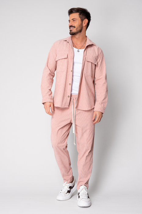 Set Camasa si pantalon lung din reiat Rose [2]