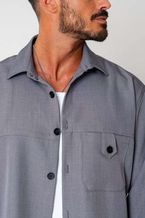 Set camasa si pantalon lung Grey [5]