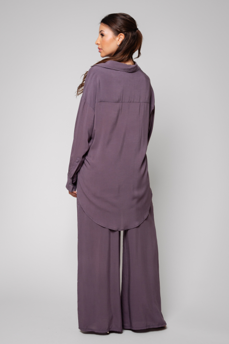 Gabrielle Grey Anthracite Shirt and Long Pants Set [5]