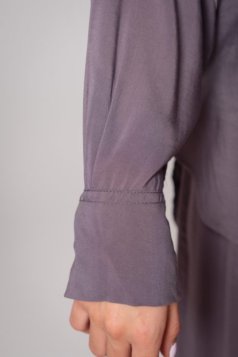 Gabrielle Grey Anthracite Shirt and Long Pants Set [7]