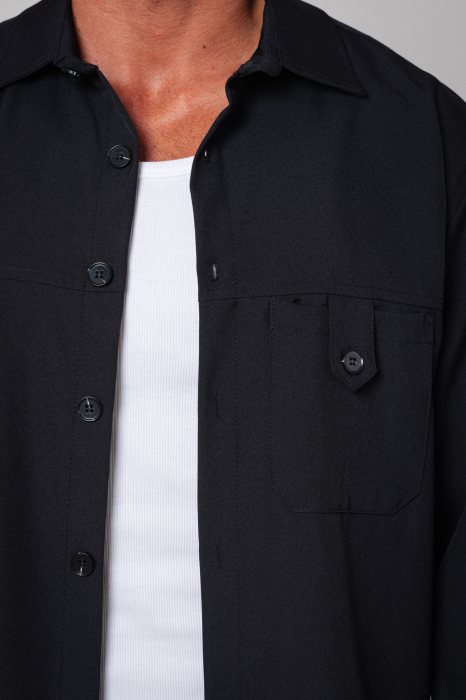 Set camasa cu nasturi si pantalon lung Black [4]